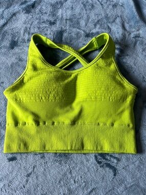 Alphalete trinity Neon Lime Seamless Sports Bra